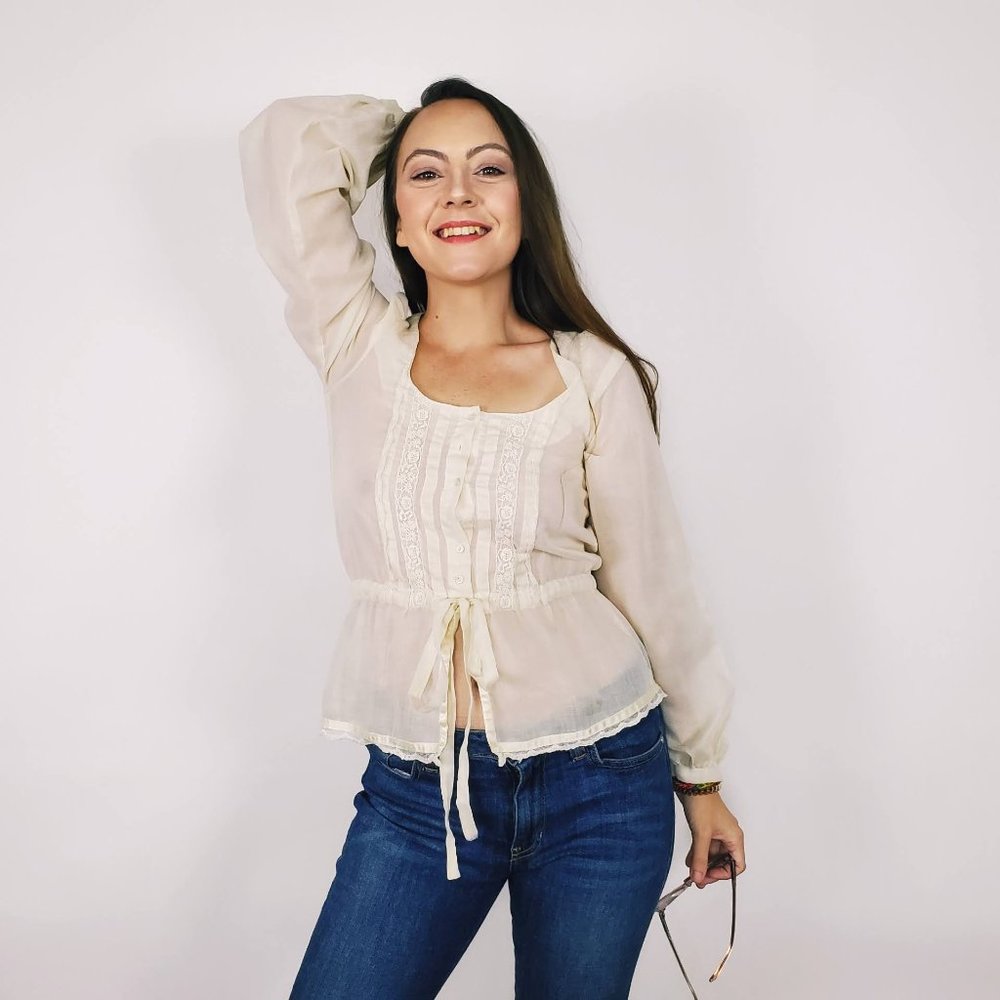 Vintage Hippie Victorian Blouse Jessica's Gunnies